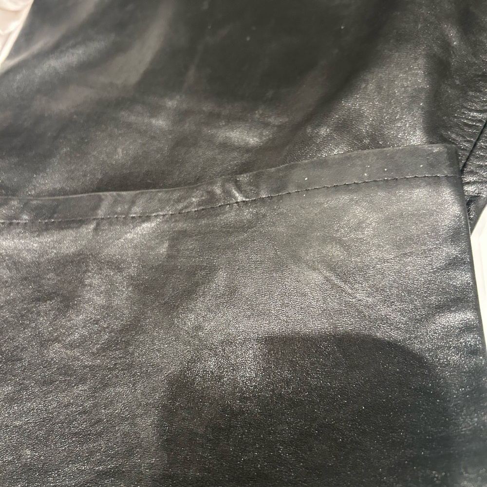 RUDSAK Black Leather Straight-Leg Pants - Picture 12 of 12